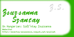 zsuzsanna szantay business card